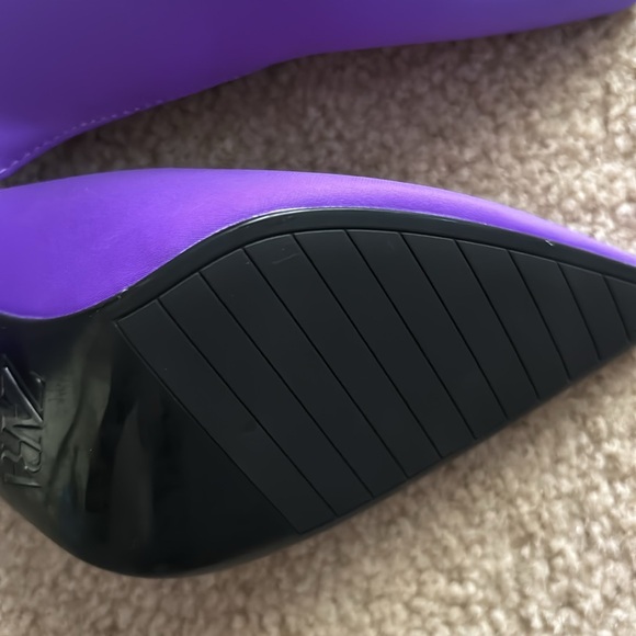Brand new Zara purple fabric heels. - Picture 2 of 6